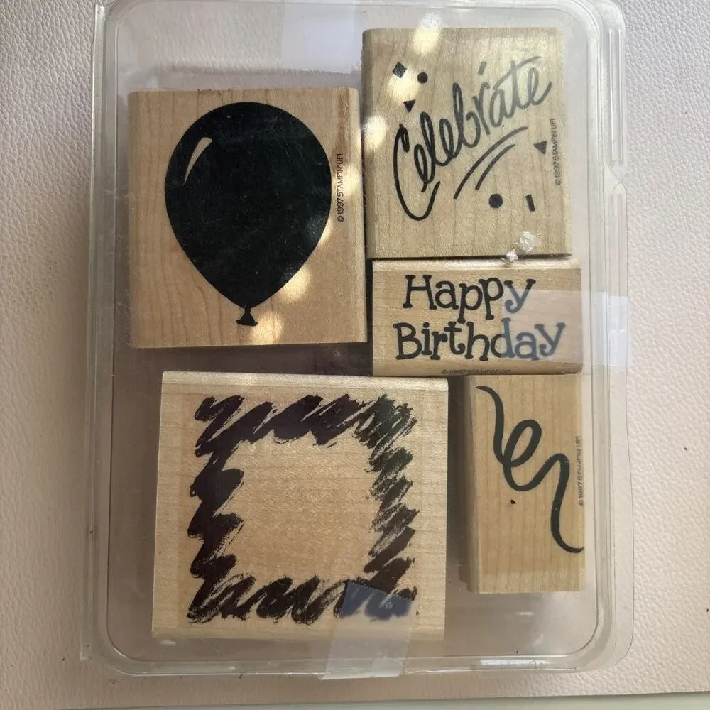 Stampin’ Up! HUGE Collection Vintage 80s 90s Wood Rubber Stamps Many Sets Styles